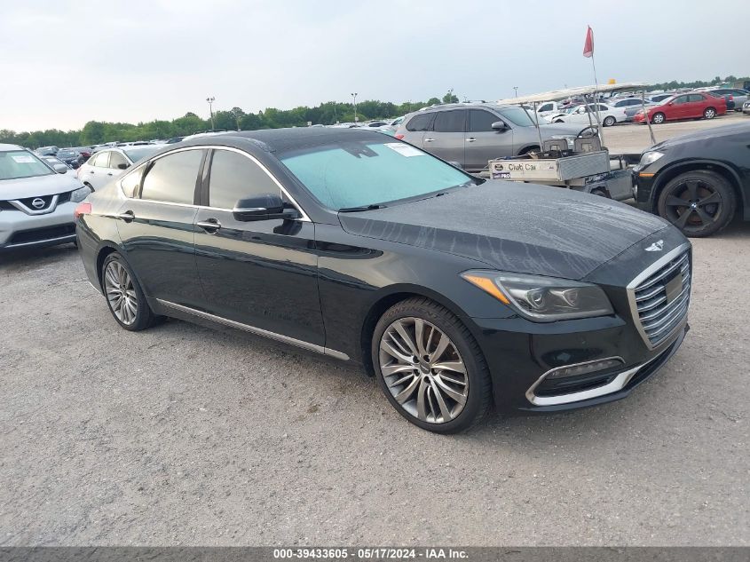 2018 Genesis G80 5.0 Ultimate VIN: KMHGN4JF0JU229388 Lot: 39433605