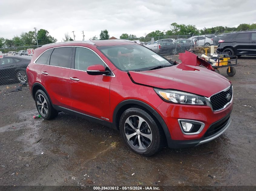 2017 KIA SORENTO 3.3L EX - 5XYPHDA54HG244507