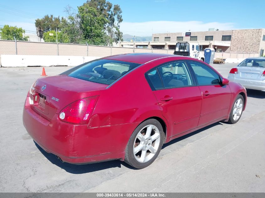 2006 Nissan Maxima 3.5 Se VIN: 1N4BA41E16C827364 Lot: 39433614