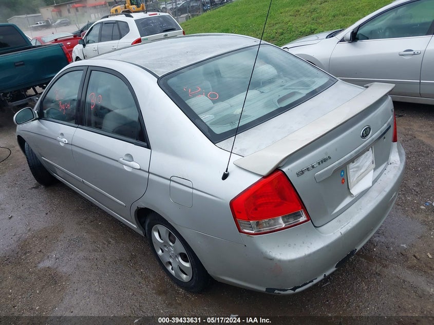2008 Kia Spectra Ex VIN: KNAFE121785508498 Lot: 39433631