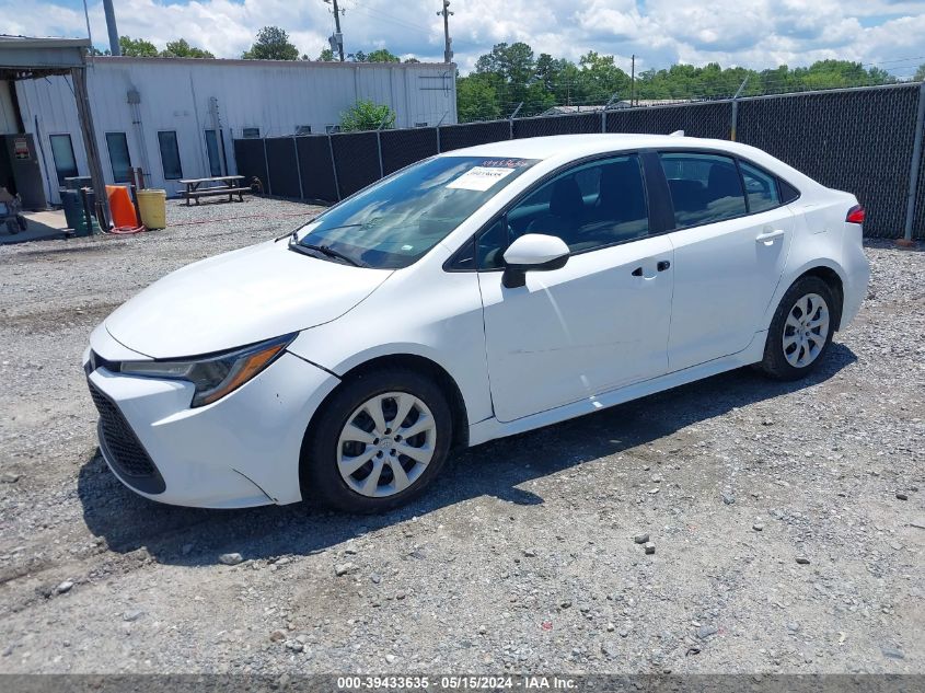 2022 Toyota Corolla Le VIN: 5YFEPMAE7NP278197 Lot: 39433635