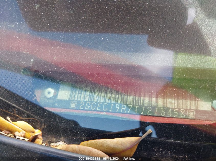 1996 Chevrolet Gmt-400 C1500 VIN: 2GCEC19R7T1213458 Lot: 39433638