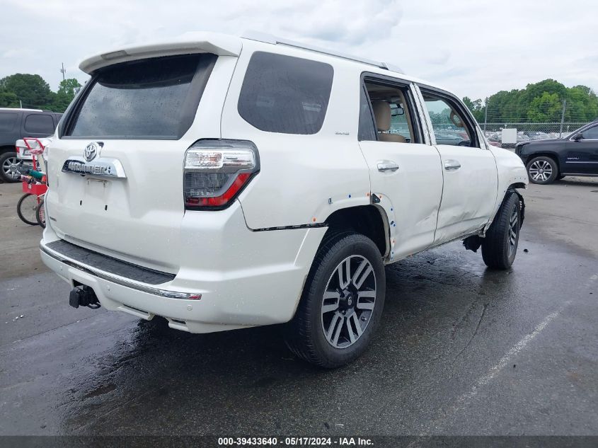 2019 Toyota 4Runner Limited VIN: JTEBU5JR4K5654881 Lot: 39433640