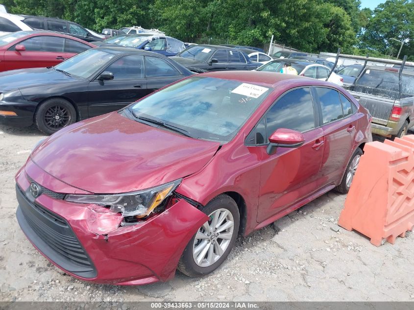 2024 Toyota Corolla Le VIN: 5YFB4MDEXRP133703 Lot: 39433663