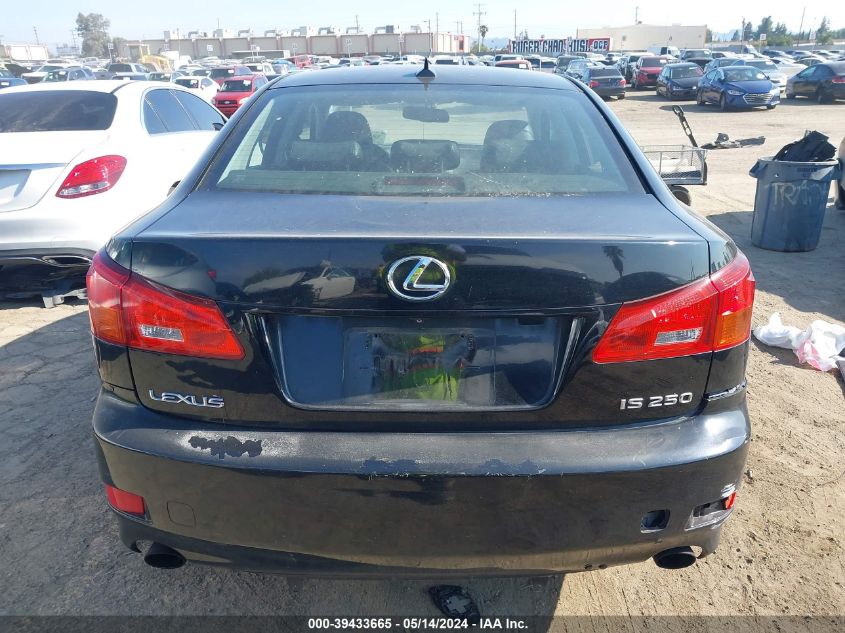 2007 Lexus Is 250 VIN: JTHBK262575026807 Lot: 39433665