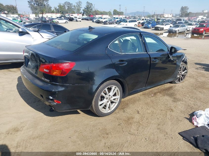 2007 Lexus Is 250 VIN: JTHBK262575026807 Lot: 39433665