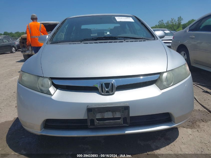 2008 Honda Civic Lx VIN: 1HGFA16508L057603 Lot: 39433693