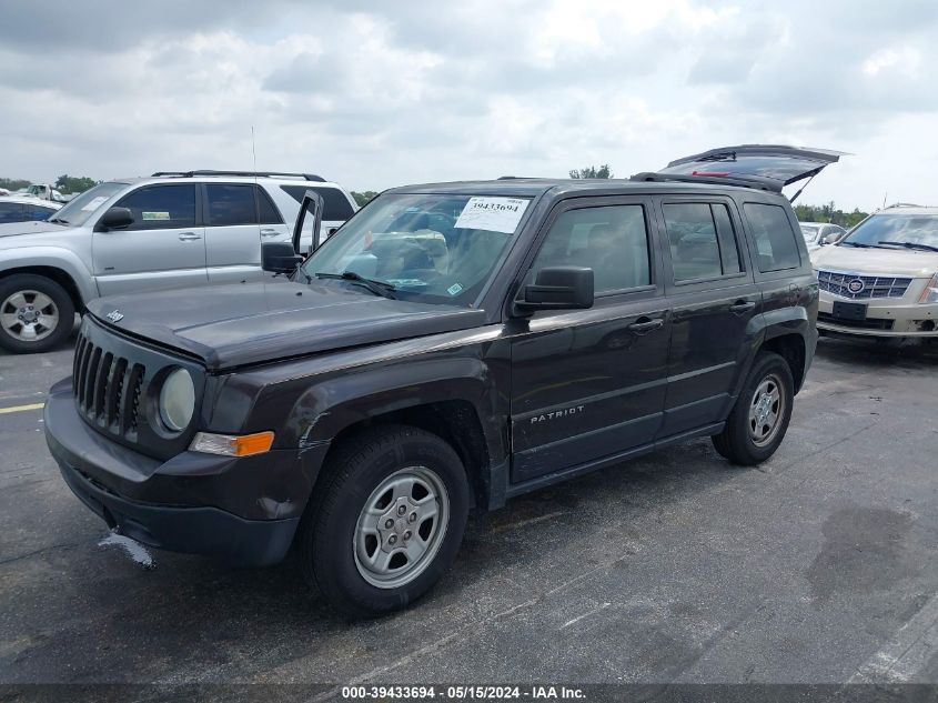 2014 Jeep Patriot Sport VIN: 1C4NJPBA2ED694921 Lot: 39433694