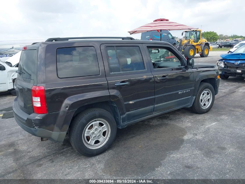 2014 Jeep Patriot Sport VIN: 1C4NJPBA2ED694921 Lot: 39433694