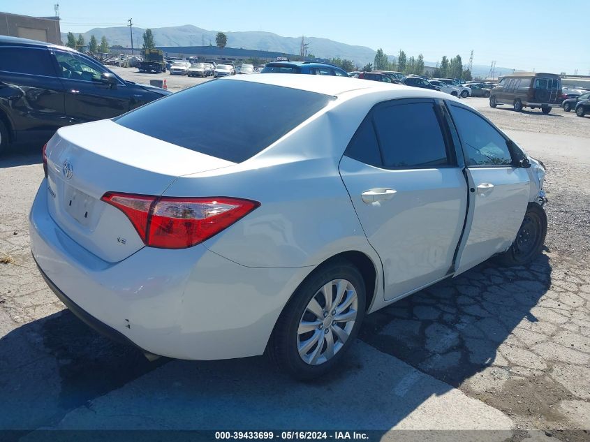 2017 Toyota Corolla Le VIN: 5YFBURHEXHP680816 Lot: 39433699