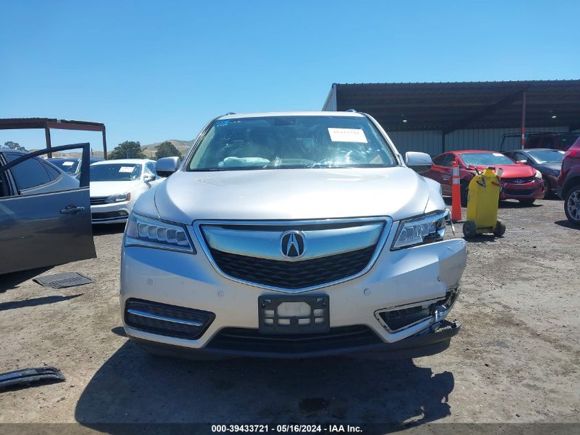 2014 Acura Mdx Advance Pkg W/Entertainment Pkg VIN: 5FRYD4H86EB038249 Lot: 39433721