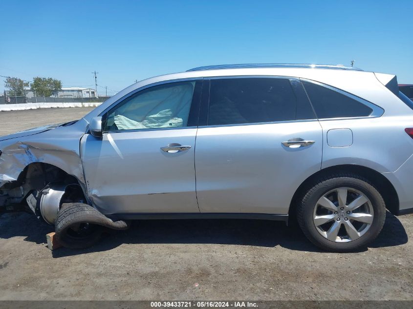 2014 Acura Mdx Advance Pkg W/Entertainment Pkg VIN: 5FRYD4H86EB038249 Lot: 39433721