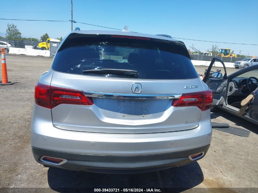 2014 Acura Mdx Advance Pkg W/Entertainment Pkg VIN: 5FRYD4H86EB038249 Lot: 39433721