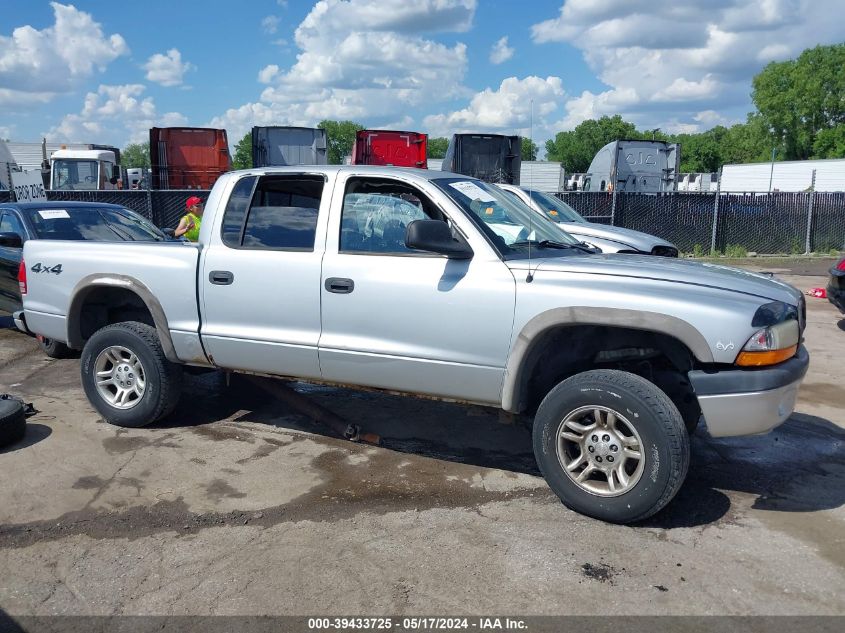 2003 Dodge Dakota Sport/Sxt VIN: 1D7HG38NX3S352565 Lot: 39433725