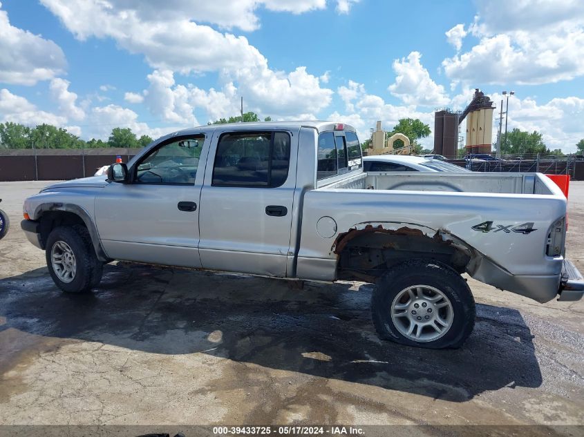 2003 Dodge Dakota Sport/Sxt VIN: 1D7HG38NX3S352565 Lot: 39433725