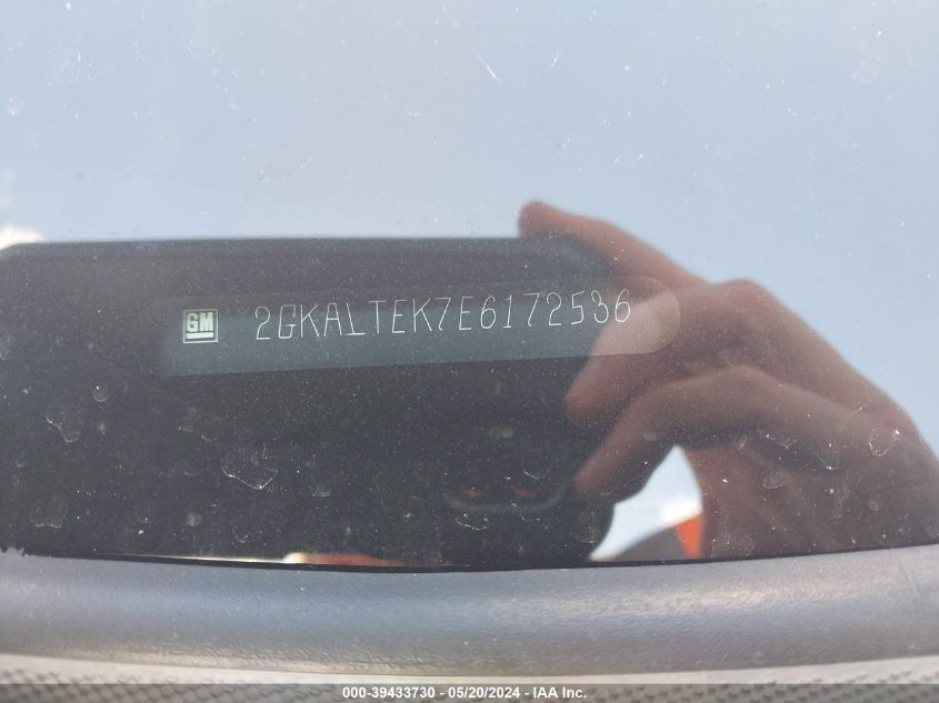 2014 GMC Terrain Slt-2 VIN: 2GKALTEK7E6172536 Lot: 39433730