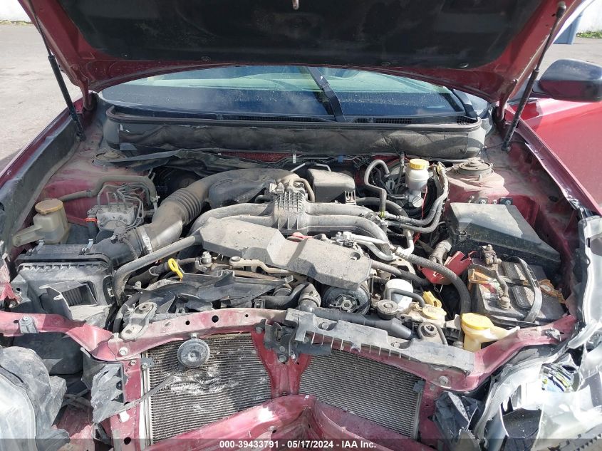 2014 Subaru Legacy 2.5I VIN: 4S3BMBA67E3029612 Lot: 39433791