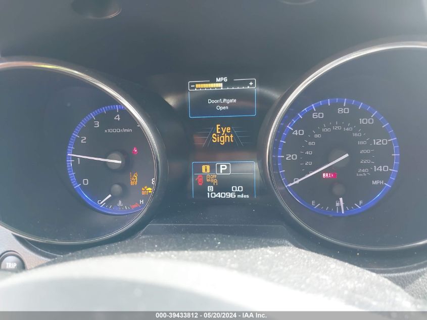 2017 Subaru Outback 2.5I Premium VIN: 4S4BSAFC1H3260486 Lot: 39433812