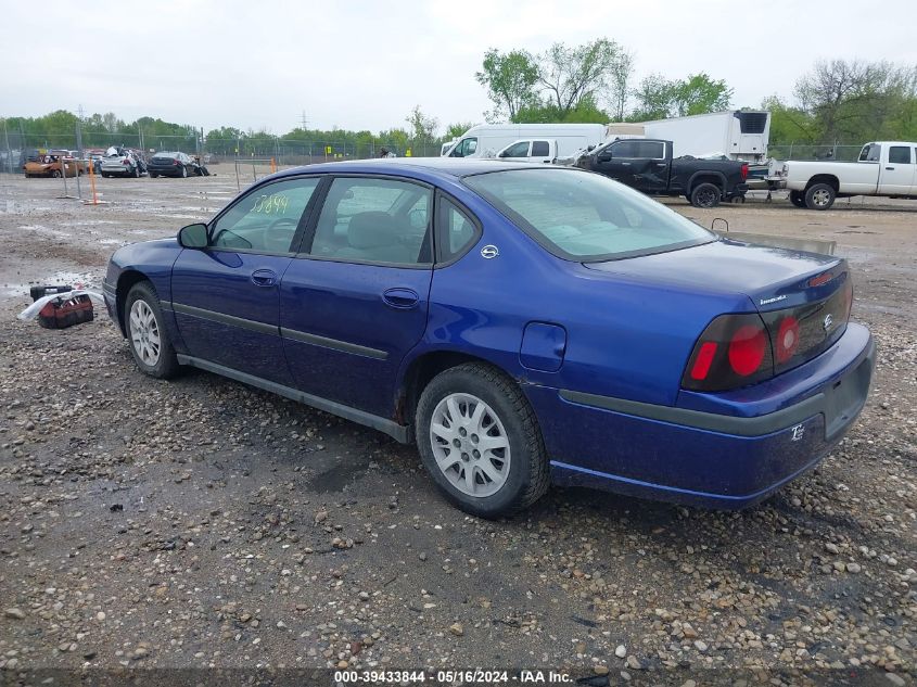 2005 Chevrolet Impala VIN: 2G1WF52E259216596 Lot: 39433844