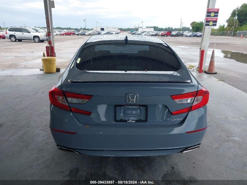 2022 Honda Accord Sport VIN: 1HGCV1F31NA107681 Lot: 39433857