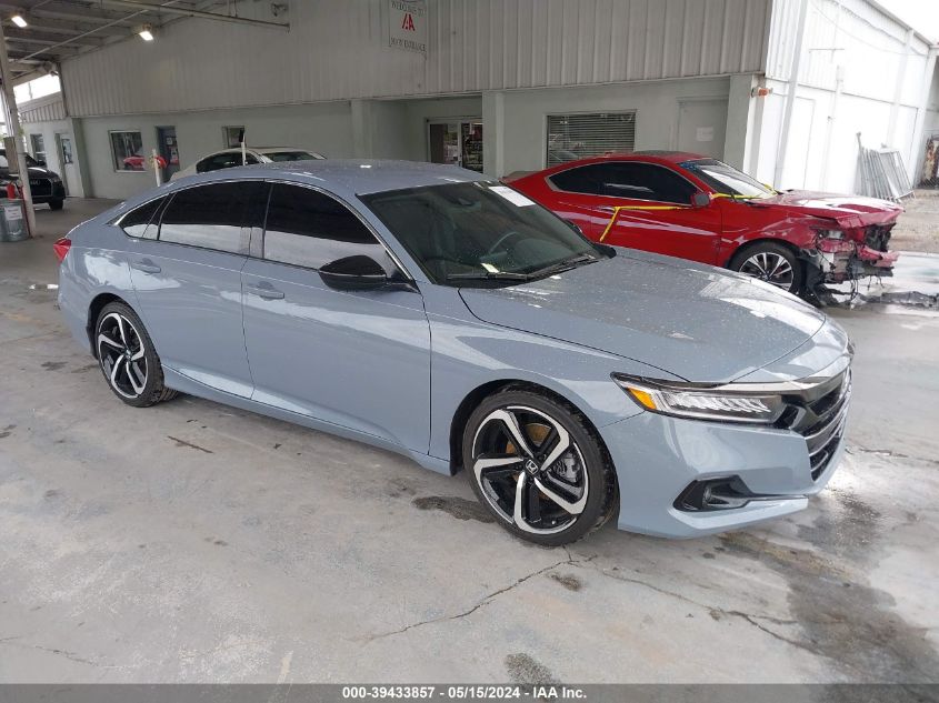 2022 Honda Accord Sport VIN: 1HGCV1F31NA107681 Lot: 39433857