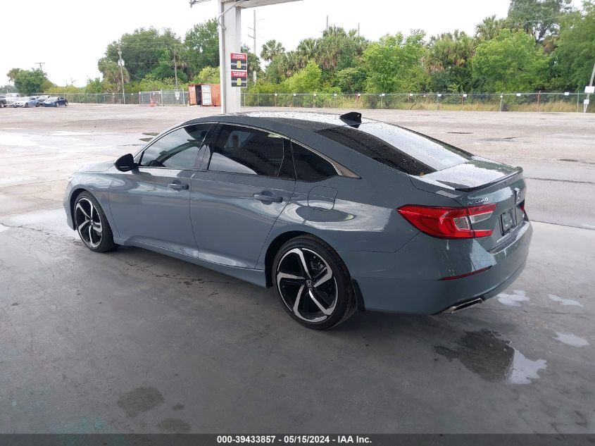 2022 Honda Accord Sport VIN: 1HGCV1F31NA107681 Lot: 39433857