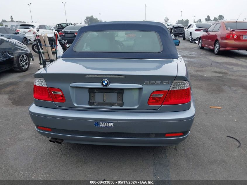 2006 BMW 325Ci VIN: WBABW33416PX88338 Lot: 39433858