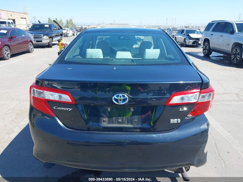 2014 Toyota Camry Hybrid Le VIN: 4T1BD1FK2EU119126 Lot: 39433890