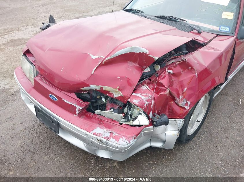 1993 Ford Mustang VIN: 1FACP42E3PF197297 Lot: 39433919