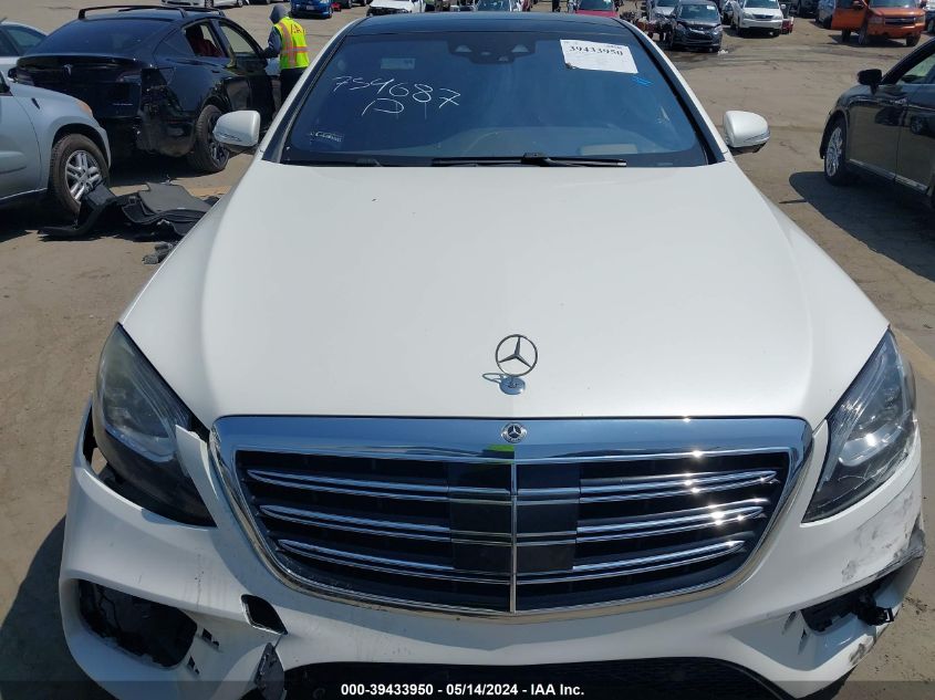 2019 Mercedes-Benz S 560 VIN: WDDUG8DB6KA426074 Lot: 39433950