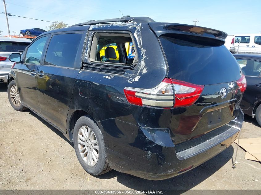 2015 Toyota Sienna Xle 8 Passenger VIN: 5TDYK3DC2FS648402 Lot: 39433956