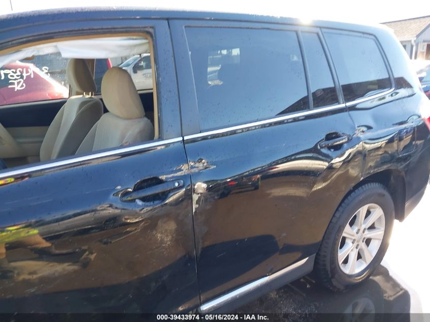 2011 Toyota Highlander Base V6 VIN: 5TDBK3EH6BS083551 Lot: 39433974