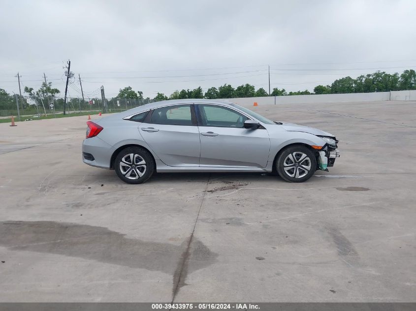 2018 Honda Civic Lx VIN: 19XFC2F56JE042990 Lot: 39433975