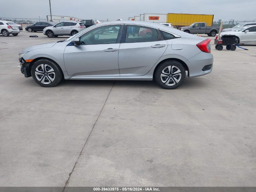 2018 Honda Civic Lx VIN: 19XFC2F56JE042990 Lot: 39433975