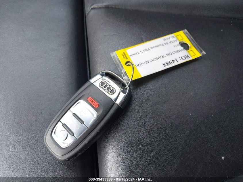 2014 Audi S4 3.0T Premium Plus VIN: WAUBGAFL0EA005659 Lot: 39433989