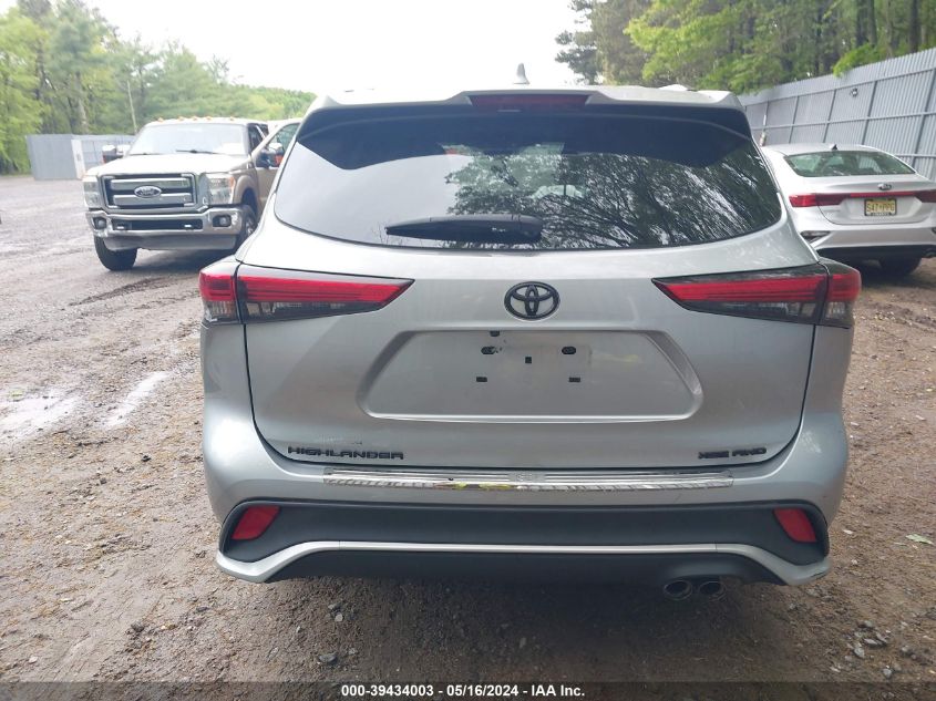2022 Toyota Highlander Xse VIN: 5TDJZRBHXNS186717 Lot: 39434003
