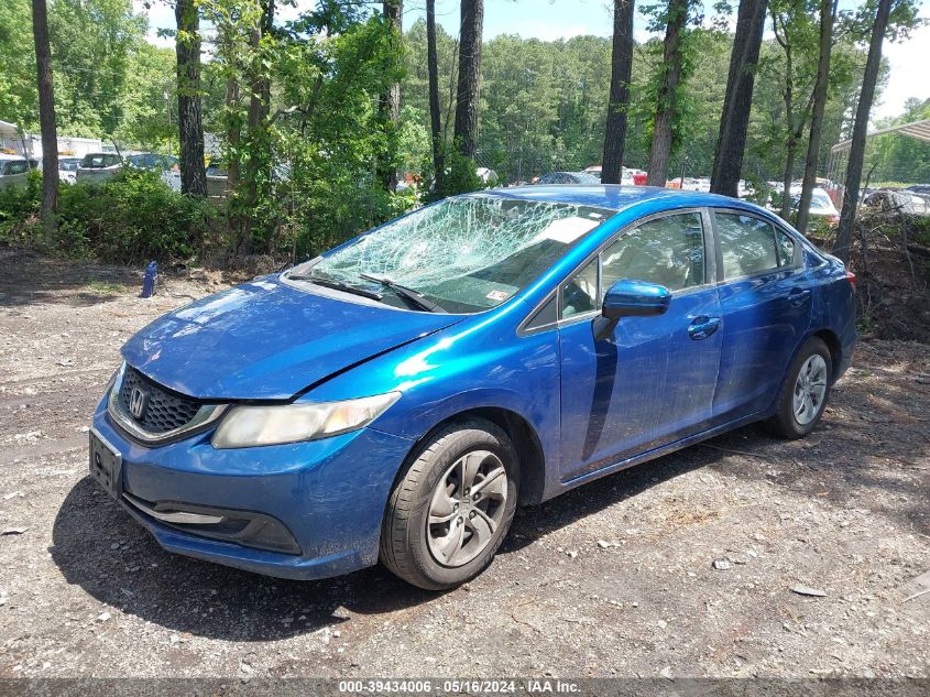 2014 Honda Civic Lx VIN: 19XFB2F57EE069253 Lot: 39434006