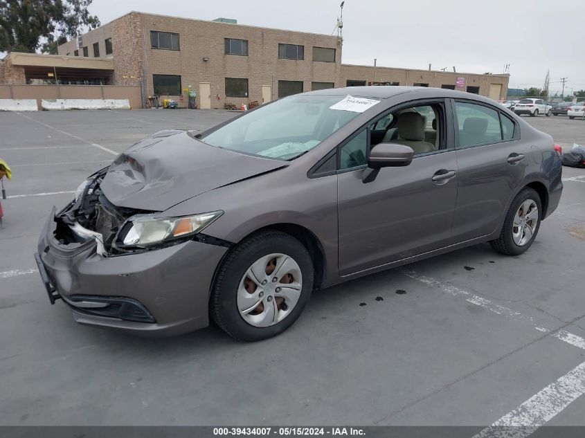 2014 Honda Civic Lx VIN: 19XFB2F59EE268062 Lot: 39434007