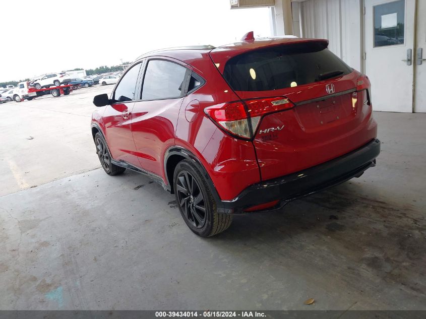 2022 Honda Hr-V 2Wd Sport VIN: 3CZRU5H1XNM726856 Lot: 39434014