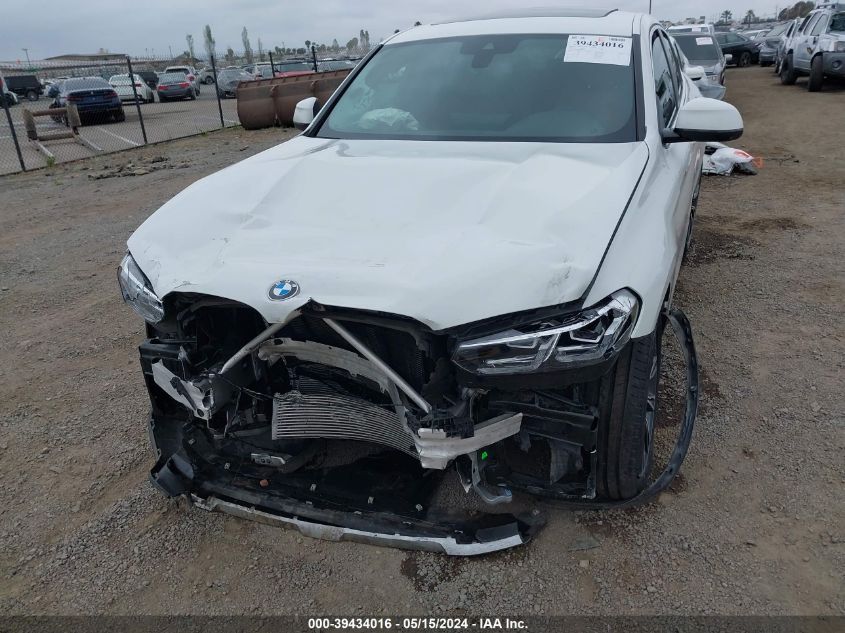 2023 BMW X4 xDrive30I VIN: 5UX33DT06P9P10161 Lot: 39434016