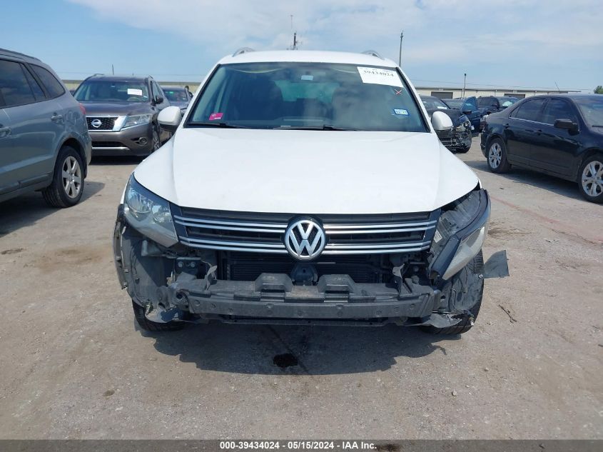 2013 Volkswagen Tiguan Se VIN: WVGAV7AX1DW500757 Lot: 39434024