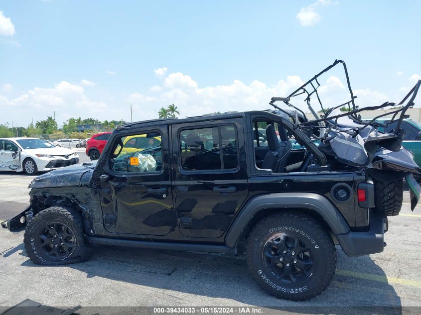 2022 Jeep Wrangler Unlimited Willys 4X4 VIN: 1C4HJXDN3NW194283 Lot: 39434033