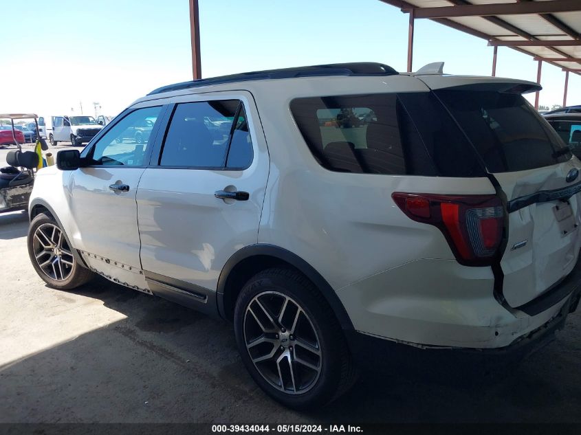 2016 Ford Explorer Sport VIN: 1FM5K8GTXGGC35050 Lot: 39434044