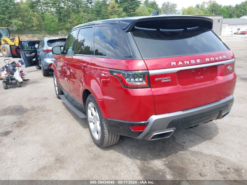 2019 Land Rover Range Rover Sport Hse Mhev VIN: SALWR2RU2KA865480 Lot: 39434048