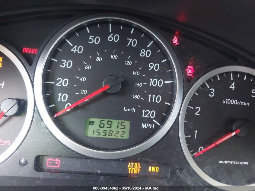 2005 Subaru Impreza Outback Sport Base W/Special Edition VIN: JF1GG68585H813422 Lot: 39434062