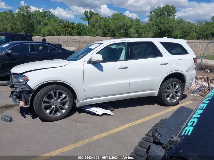 2020 Dodge Durango Gt Plus Awd VIN: 1C4RDJDG1LC261469 Lot: 39434101