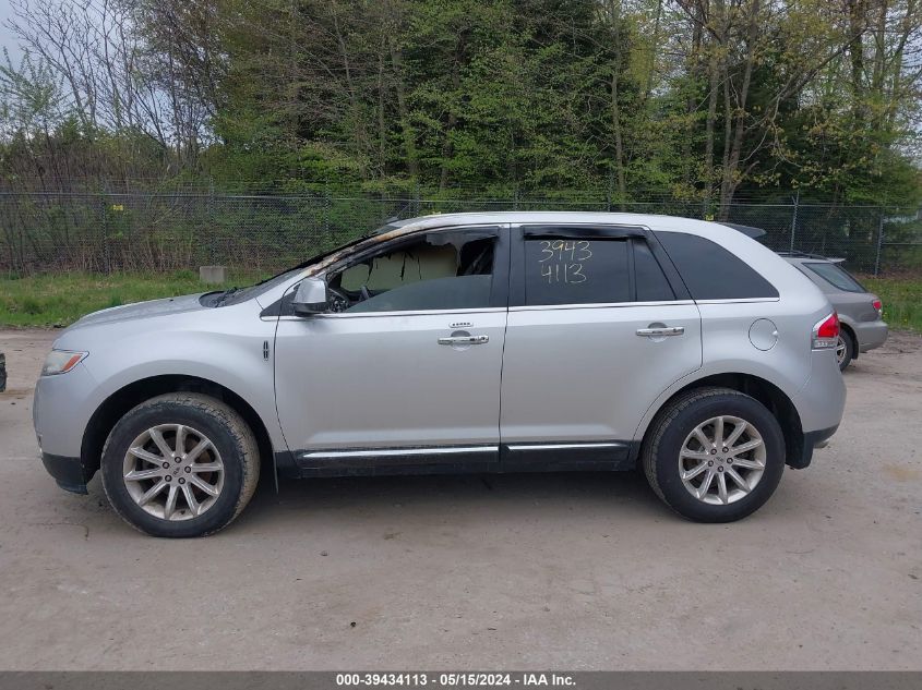 2011 Lincoln Mkx VIN: 2LMDJ8JK1BBJ14782 Lot: 39434113