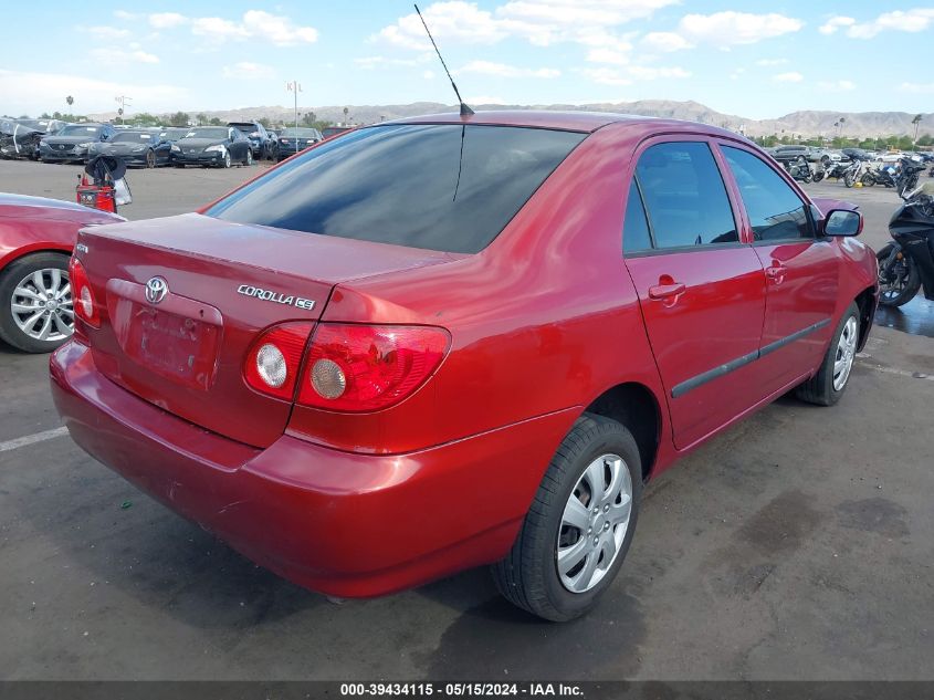 2006 Toyota Corolla Ce VIN: JTDBR32E360093761 Lot: 39434115