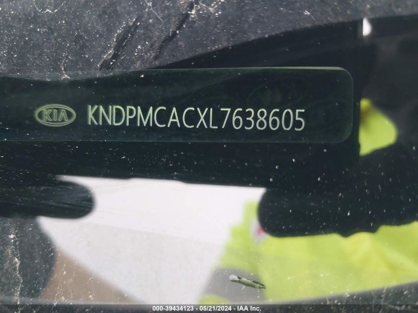 2020 Kia Sportage Lx VIN: KNDPMCACXL7638605 Lot: 39434123