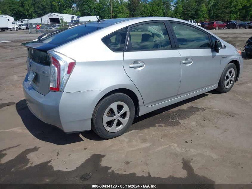 2012 Toyota Prius Three VIN: JTDKN3DUXC5442123 Lot: 39434129